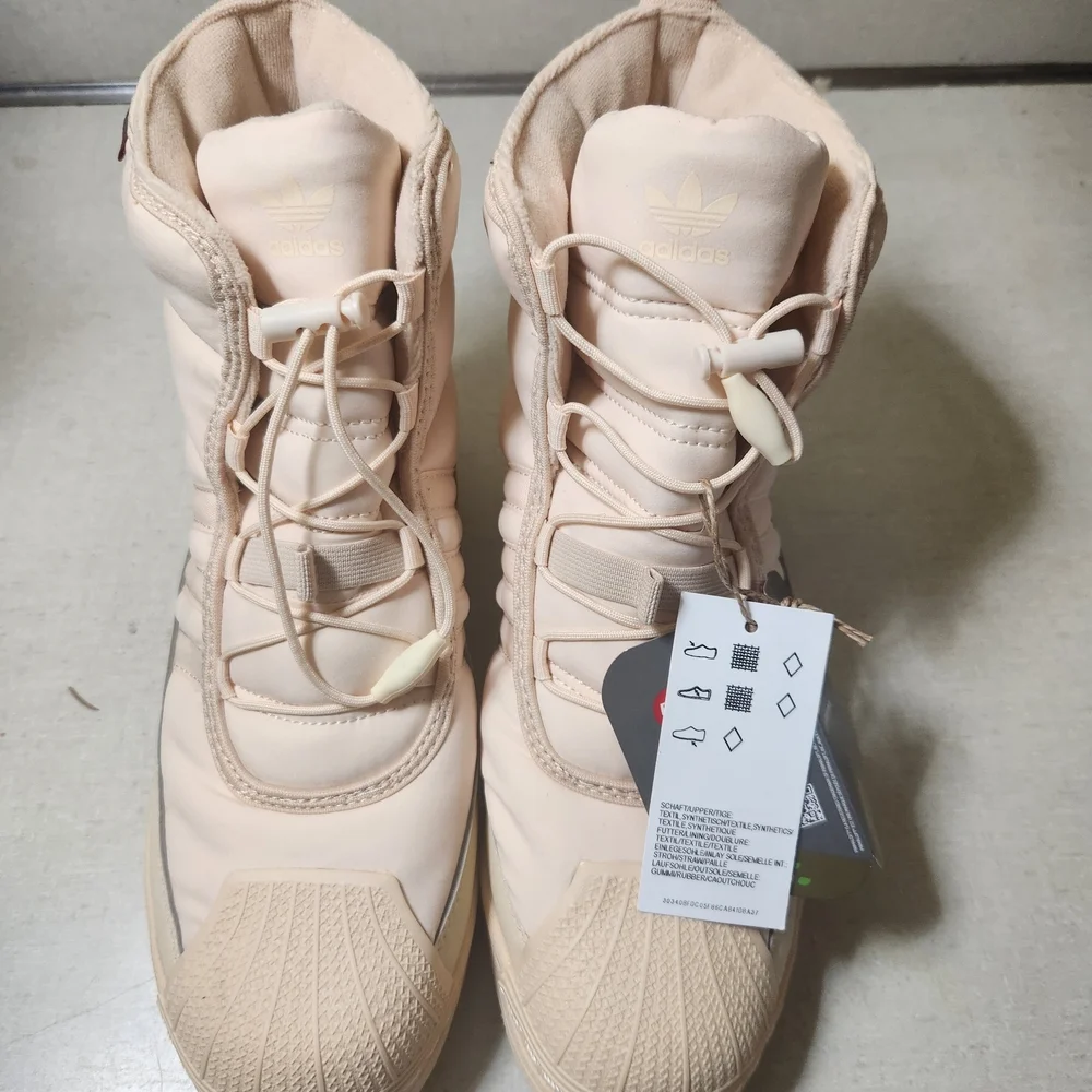 adidas Originals Cream Winter & Rain Boots Quilted Design